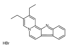 12H-Indolo[2,3-a]quinolizin-5-ium, 2,3-diethyl-, bromide (9CI) 结构式