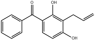 [2,4-二羟基-3-(2-烯丙基)苯基]苯基甲酮 结构式
