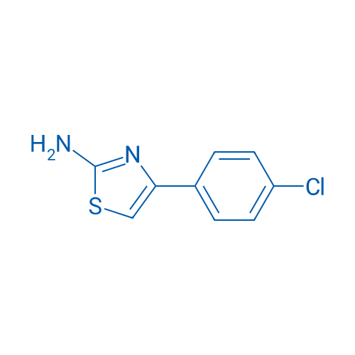 2-氨基-4-(4-氯苯基)噻唑 结构式