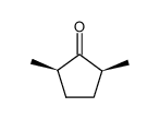顺-2,5-二甲基环戊酮 结构式