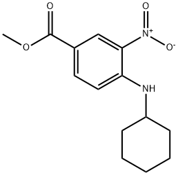 4-(环己基氨基)-3-硝基苯甲酸甲酯 结构式