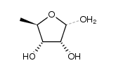 5-脱氧-D-核糖呋喃糖 结构式