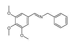 Benzenemethanamine, N-[(3,4,5-trimethoxyphenyl)methylene]-, [N(E)]- 结构式