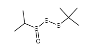 2-Propanesulfino(dithioperoxoic) acid, 1,1-dimethylethyl ester 结构式