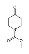 4-氧哌啶-1-甲酸甲酯 结构式