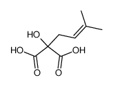 2-羟基-2-(3-甲基-2-丁烯-1-基)丙二酸 结构式