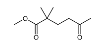 2,2-二甲基-5-氧代己酸甲酯 结构式