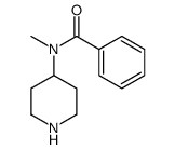 N-甲基-N-(哌啶-4-基)苯甲酰胺 结构式