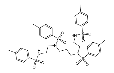 Benzenesulfonamide, N,N'-1,3-propanediylbis[4-methyl-N-[2-[[(4-methylphenyl)sulfonyl]amino]ethyl]- 结构式