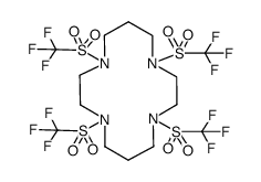 1,4,8,11-四氮杂环十四烷-1,4,8,11-四基四(三氟甲磺酰) 结构式