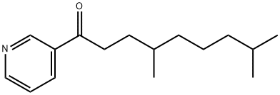 4,8-二甲基-1-(3-吡啶基)-1-壬酮 结构式