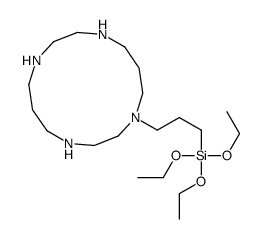 1-[3-(三乙氧基硅基)丙基]-1,4,8,11-四氮杂环十四烷 结构式