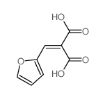 2-(2-呋喃亚甲基)丙二酸 结构式