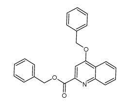 4-(苄氧基)-2-喹啉羧酸苄酯 结构式