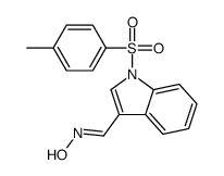 1H-Indole-3-carboxaldehyde, 1-[(4-methylphenyl)sulfonyl]-, oxime 结构式