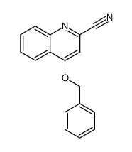 4-苄氧基喹啉-2-甲腈 结构式