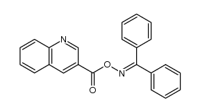 二苯甲酮 O-(3-喹啉甲酰)肟 结构式