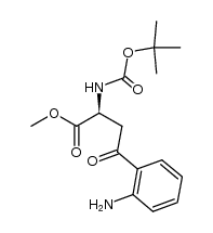 Benzenebutanoic acid, 2-amino-α-[[(1,1-dimethylethoxy)carbonyl]amino]-γ-oxo-, methyl ester, (αS)- 结构式