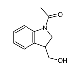 Ethanone, 1-[2,3-dihydro-3-(hydroxymethyl)-1H-indol-1-yl]- 结构式