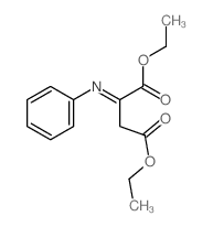 2-(苯基亚氨基)丁二酸-1,4-二乙酯 结构式