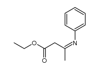 Butanoic acid, 3-(phenylimino)-, ethyl ester, (3Z)- 结构式