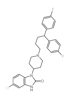 氯哌唑酮 结构式