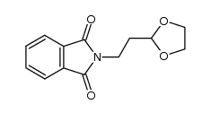 2-[2-(1,3-二氧戊环-2-基)乙基]-1H-异吲哚-1,3(2H)-二酮 结构式