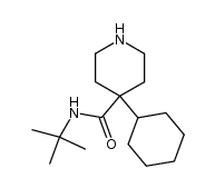 4-Piperidinecarboxamide, 4-cyclohexyl-N-(1,1-dimethylethyl)- 结构式