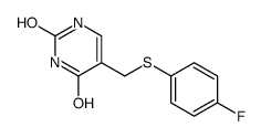 5-[[(4-氟苯基)硫代]甲基]-2,4(1H,3H)-嘧啶二酮 结构式