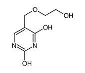 5-(2-Hydroxy-ethoxymethyl)-1H-pyrimidine-2,4-dione 结构式