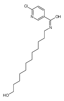 6-氯-N-(12-羟基十二烷基)吡啶-3-甲酰胺 结构式
