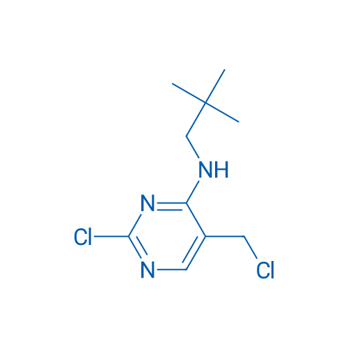 2-氯-5-(氯甲基)-N-(2,2-二甲基丙基)-4-氨基嘧啶 结构式