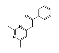 2-(2,6-二甲基-4-嘧啶基)-1-苯基乙酮 结构式