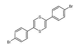 2,5-双(4-溴苯基)-1,4-二噻英 结构式
