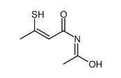 2-Butenamide, N-acetyl-3-mercapto- 结构式