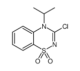 3-氯-4-异丙基-4H-1,2,4-苯并噻二嗪-1,1-二氧化物 结构式