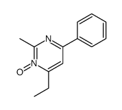 4-乙基-2-甲基-6-苯基嘧啶-3-氧化物 结构式