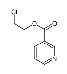 吡啶-3-羧酸-2-氯乙酯 结构式