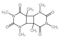 四氢-1,3,4a,5,7,8a-六甲基环丁并[1,2-d:3,4-d']二嘧啶-2,4,6,8(1H,3H,4aH,7H)-四酮 结构式