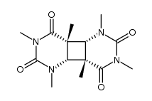 四氢-1,3,4a,5,7,8a-六甲基-环丁并[1,2-d:3,4-d']二嘧啶-2,4,6,8(1H,3H,4aH,7H)-四酮 结构式