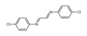 Benzenamine, N,N'-1,2-ethanediylidenebis[4-chloro-, (E,E)- (9CI) 结构式