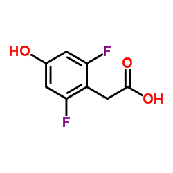2,6-二氟-4-羟基苯乙酸 结构式