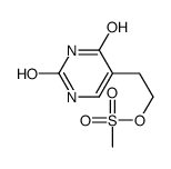 5-(2-METHYLSULFONYLOXYETHYL)-URACIL 结构式