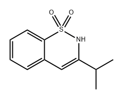 3-异丙基-2H-1,2-苯并噻嗪-1,1-二氧化物 结构式