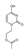 1-[2-(乙酰基氧基)乙基]-2,4(1H,3H)-嘧啶二酮 结构式