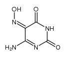 2,4,5(3H)-Pyrimidinetrione, 6-amino-, 5-oxime, (Z)- (9CI) 结构式