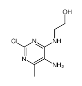 Ethanol, 2-[(5-amino-2-chloro-6-methyl-4-pyrimidinyl)amino]- 结构式