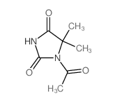 1-乙酰基-5,5-二甲基咪唑烷-2,4-二酮 结构式