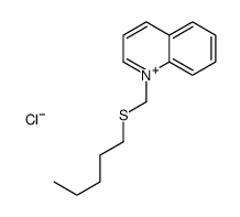 1-[(戊硫基)甲基]喹啉鎓氯化物 结构式