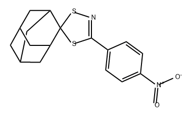 Spiro[1,4,2-dithiazole-5,2'-tricyclo[3.3.1.13,7]decane], 3-(4-nitrophenyl)- 结构式